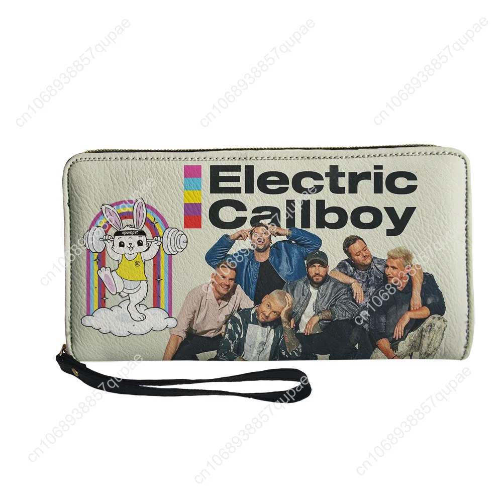 Electric Callboy Electronic Band Custom Wallet Purse Mens Womens Zipper Long Wallets Double Print  Portable Wallet Gift Bag