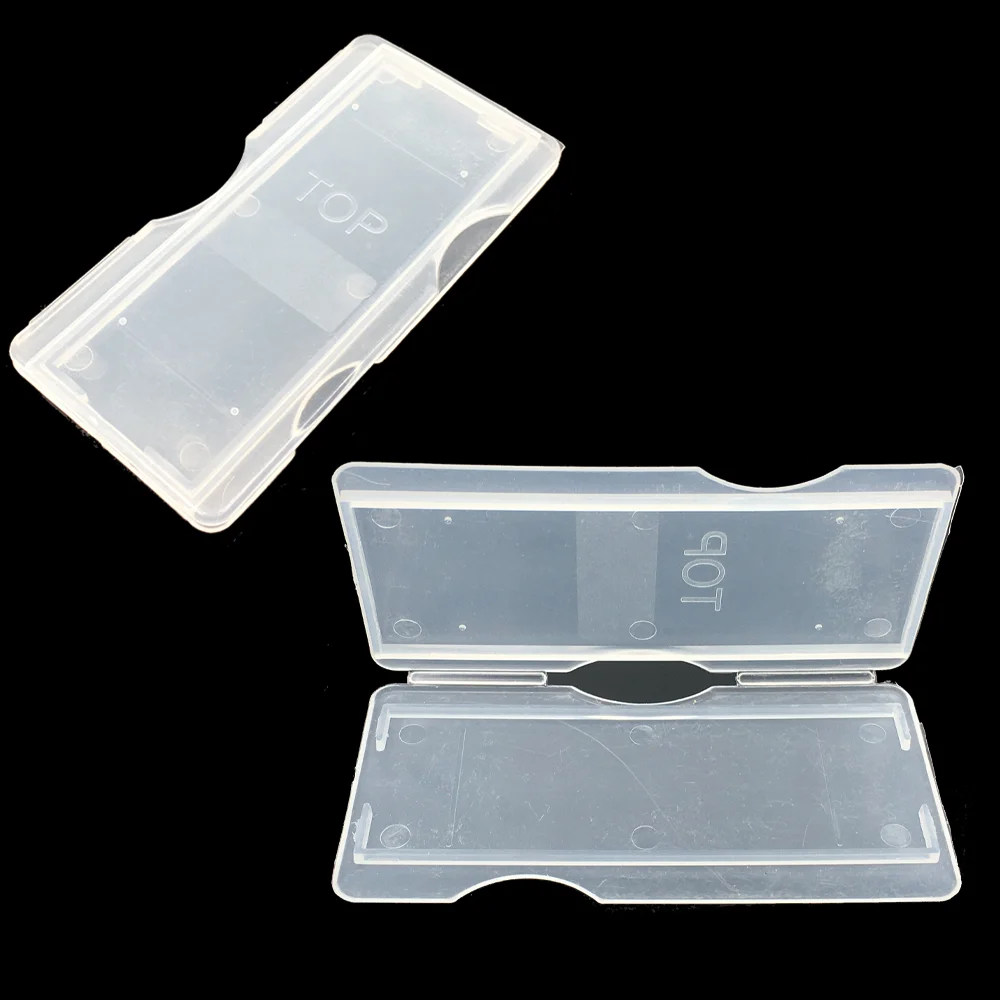 Plastic Case for Microscope Slide 1 2 3 Pieces Transparent Storage Box Protective Case for Prepared Blank Slides Visible Box