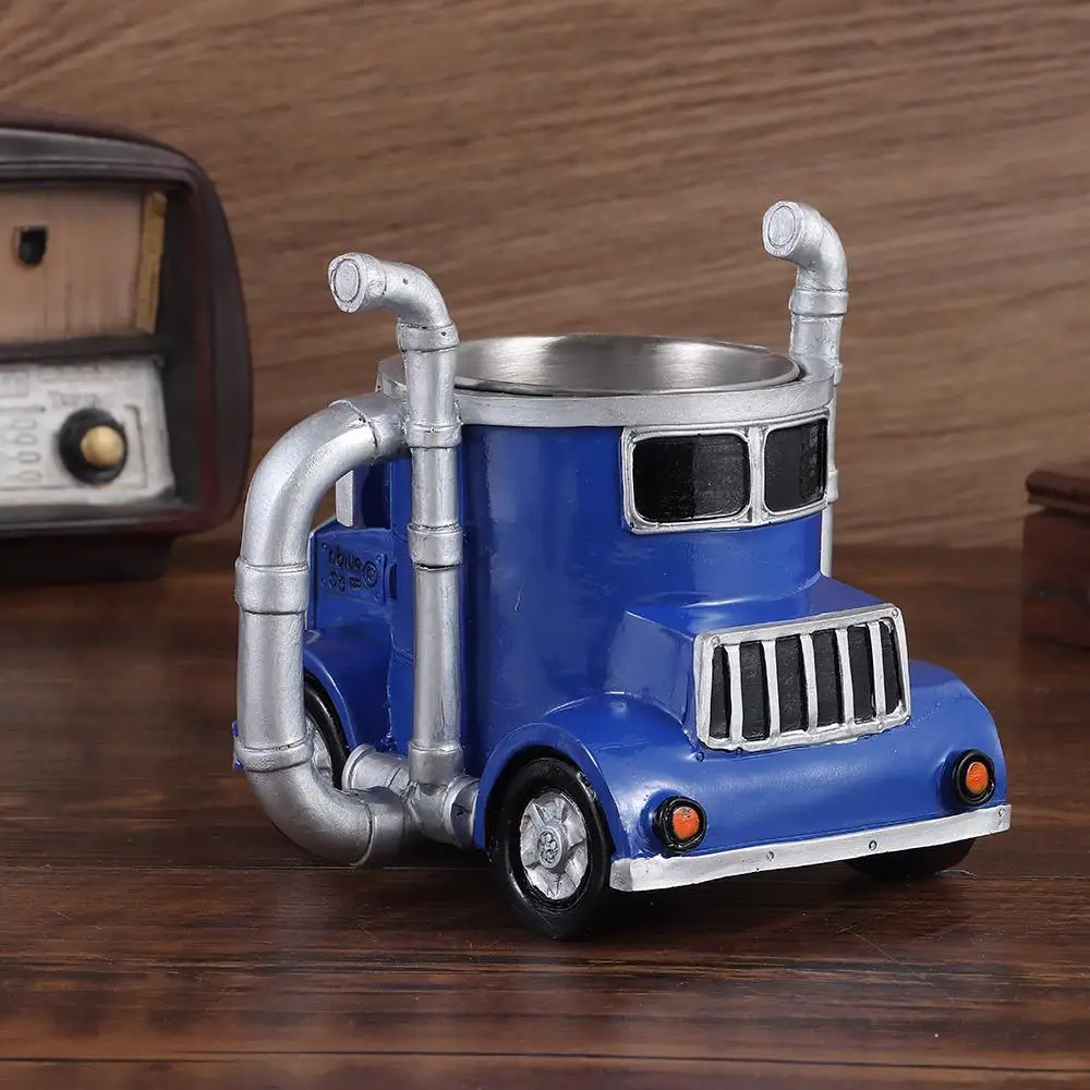 New Durable Truck Coffee Mug 11 Ounces Handcrafted Coffee Cup Semi-trailer Shaped Semi Truck Semi-Truck Coffee Mugs For Men
