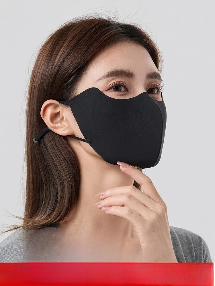 

Banana Leaf Women's Spring Summer UV Protection Sunscreen Mask Cool Feeling Driving Windproof Face Veil Anti-UV Face Shield