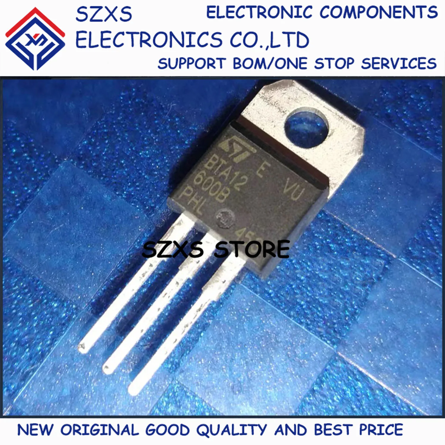 

New Original 10Pcs BTA12-600B TO-220 12A 600V Triac In Stock Electronic Components Good Quality