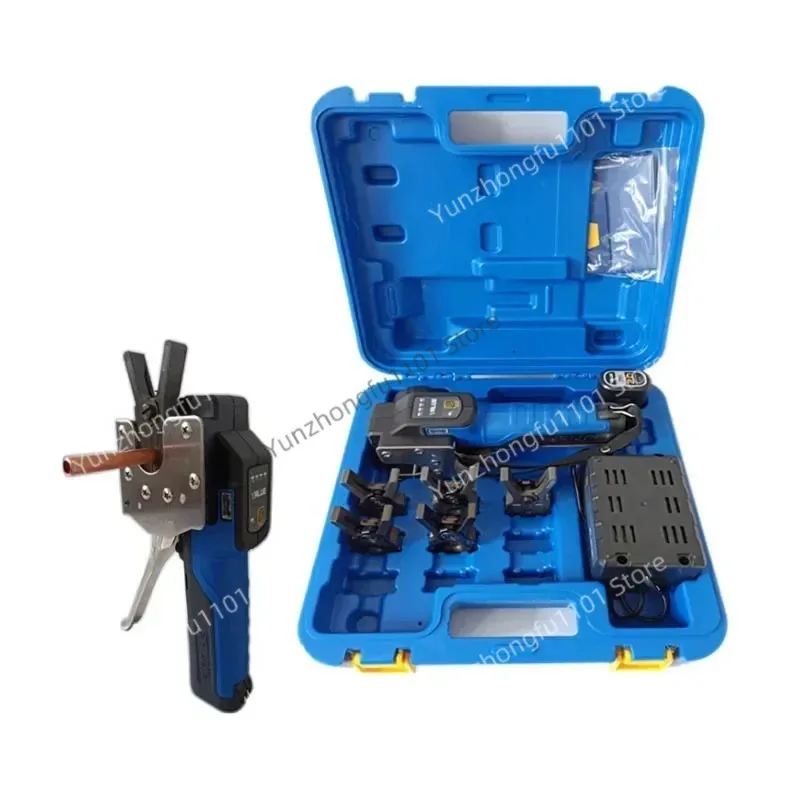 Cordless Pipe Tube Expander Tool 1/4”-3/4” Electric Flaring Tool Kit Lithium Battery for Soft Copper Aluminum Brass Pipe