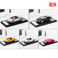 Shadow Diecast 1:64 Scale Alloy R8 Sports Car Model Finished Product Simulation Toy Collection Gift Static Model Ornament