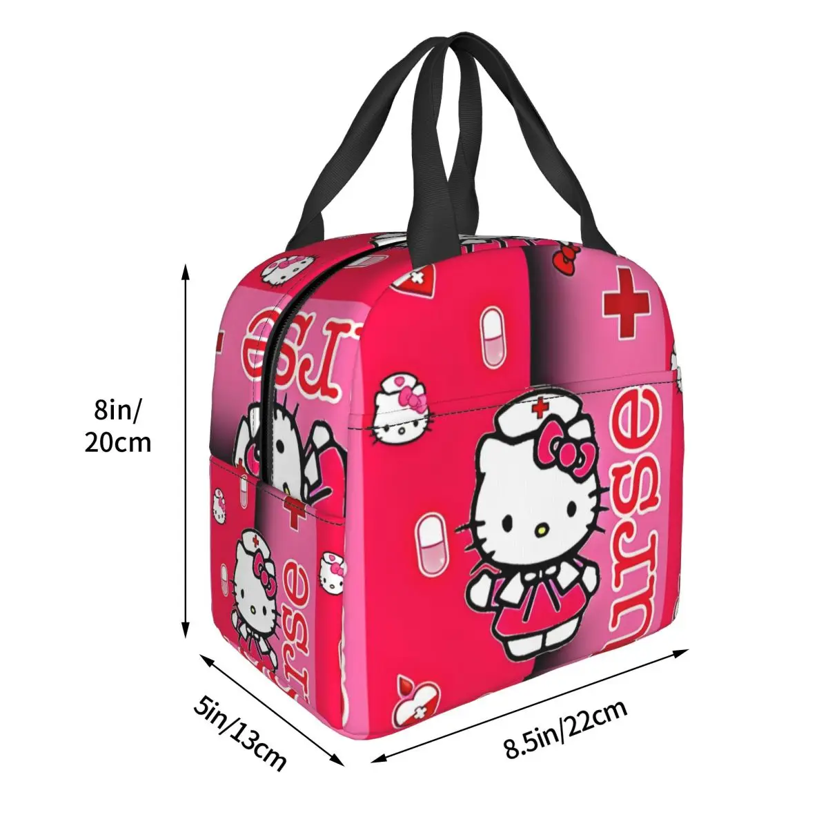 Suitable Food Pouch Hello Kitty Art Aluminum Foil Insulation Sanrio Children\'s School Lunch Boxes High School