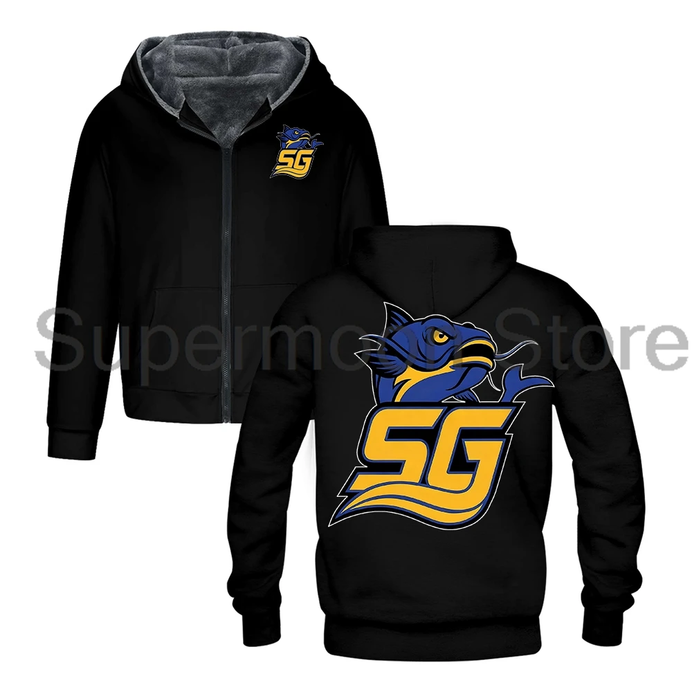 تشاد باورز جنوب جورجيا سمك السلور سستة هوديس للجنسين طويلة الأكمام الشارع الشهير النساء الرجال سترة سترات معطف الشتاء