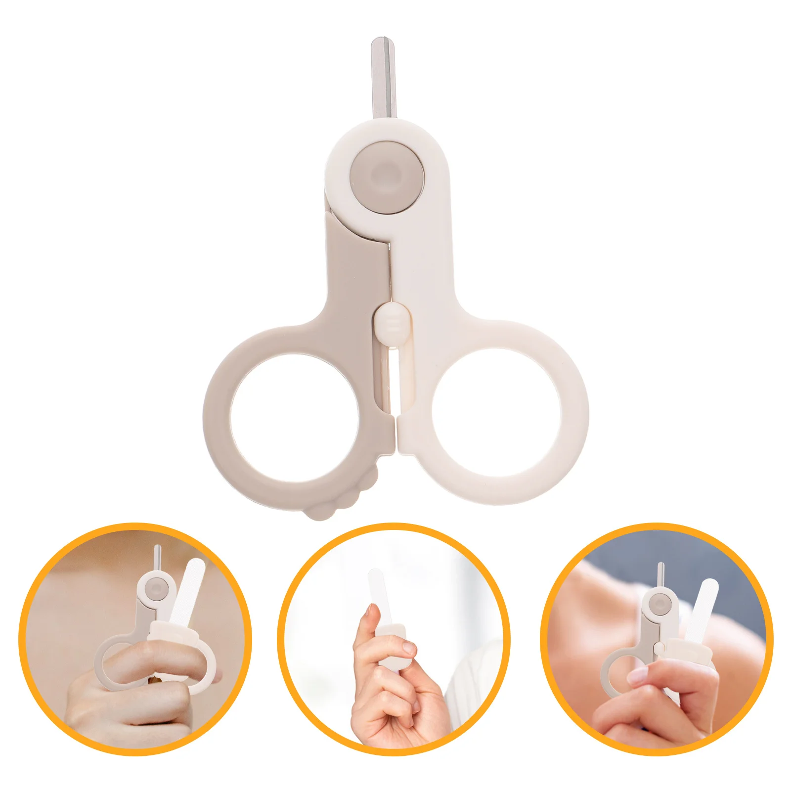 

1 Set Clipper Set Newborn Scissors Infant Nail File Care Kit For Toddlers Portable Baby Grooming Tool Stainless Baby
