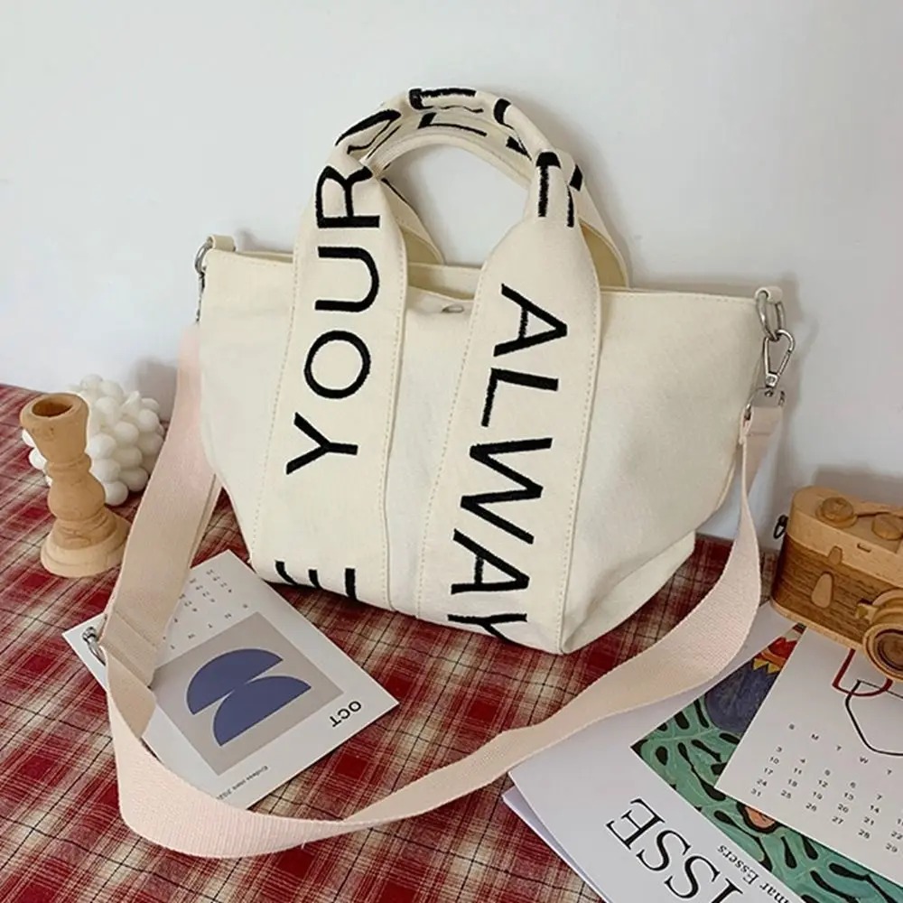 

Fashionable Print Letter Canvas Bag Handbag Shoulder Bag Tote Bag Messenger Bag Crossbody Bag Women