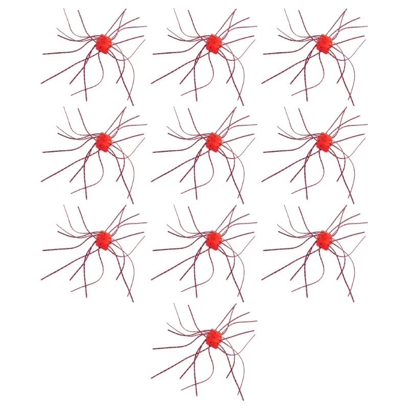 10 قطعة الطعوم الاصطناعية النردات على شكل الصيد إغراء غرق بطيء شعيرات مرنة إغراء المياه المالحة الطعوم ملحقات صيد سمك #3