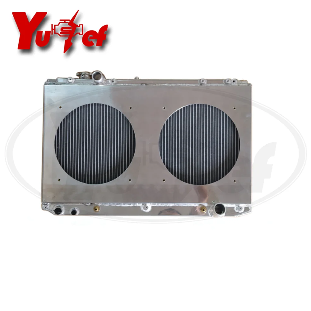 All aluminum radiator For TOYOTA/LEXUS 1998-2005 Aristo S160 JZS161 2JZ-GTE GS300 GS400 AT 48mm # 16400-46590 16400-46591