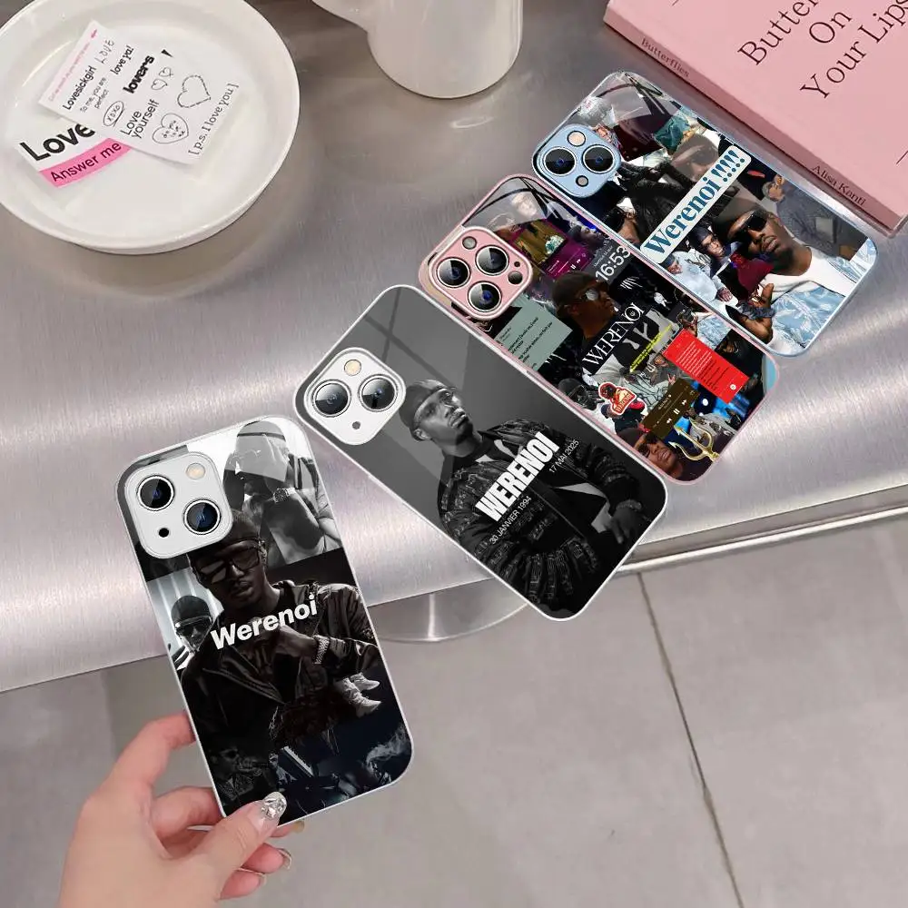 

Rap W-WerenoiES Phone Case Tempered Glass For Iphone 14 13 12 11 Pro Mini XS MAX 14Plus X XS XR Cover