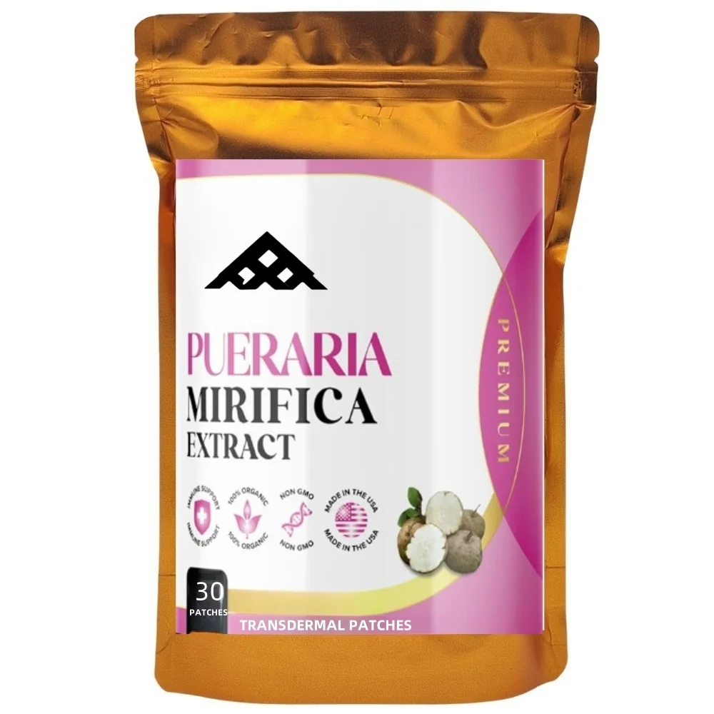 30 Patches Pueraria Mirifica Transdermal Patch, with Aauaje, Maca, Saw Palmetto, Wild Yam Promotes Women's Health