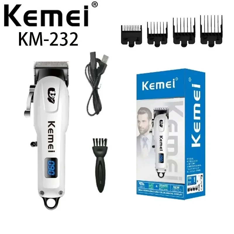 Kemei KM-232 Professional Hair Clipper Portable Mini Electric clippers USB Charging Cordless Hair Trimmer Men's Haircut Machine