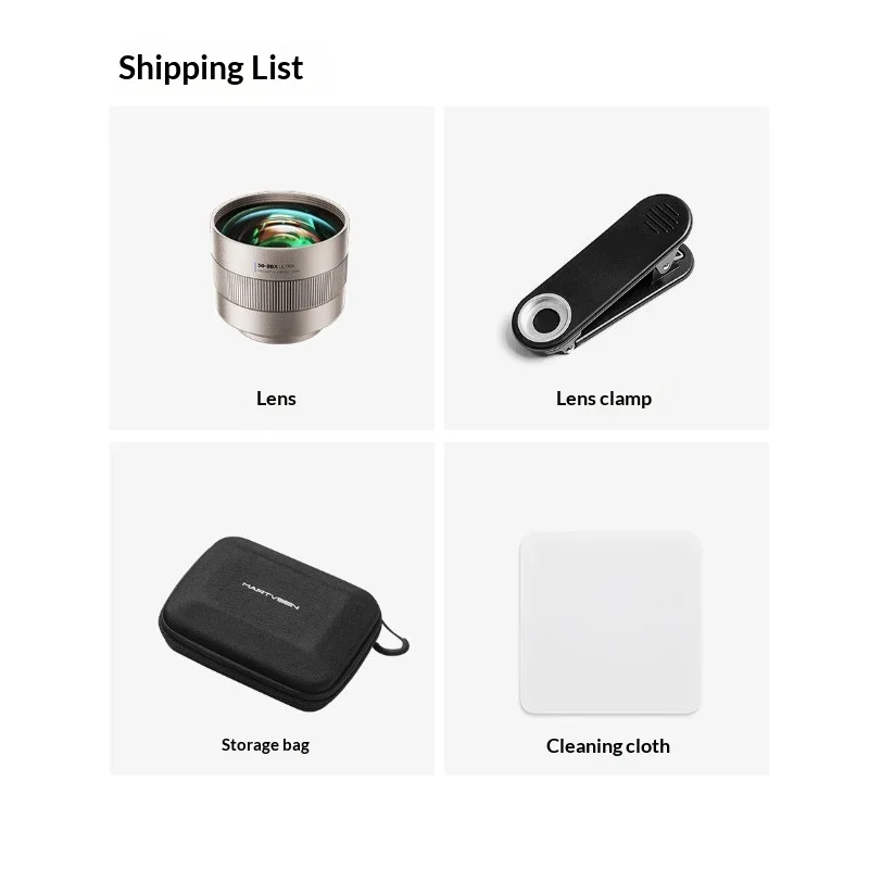 30-80X Magnetic Macro Lens - 4K Micro Detail, 120g, Patent Magnetic Snap, for IPhone/Android