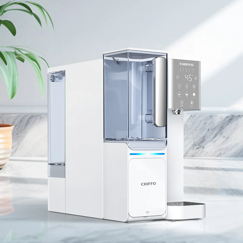 

Electric RO System Desktop Water Dispenser Hot Water Purifier with Plastic Tank for Household & Hotel Use Countertop/Desktop Use