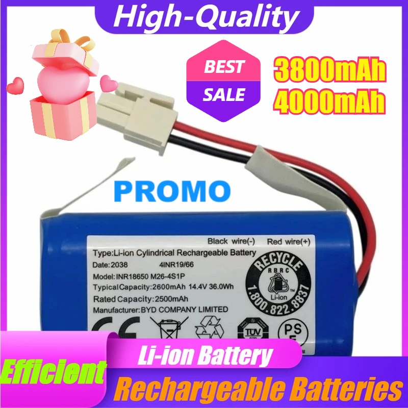 

3800mAh 4000mAh For ILIFE V7/V7S/X620 Accessories X623 Battery X451/T4/A4S/X431 Sweeping Robot Batteries