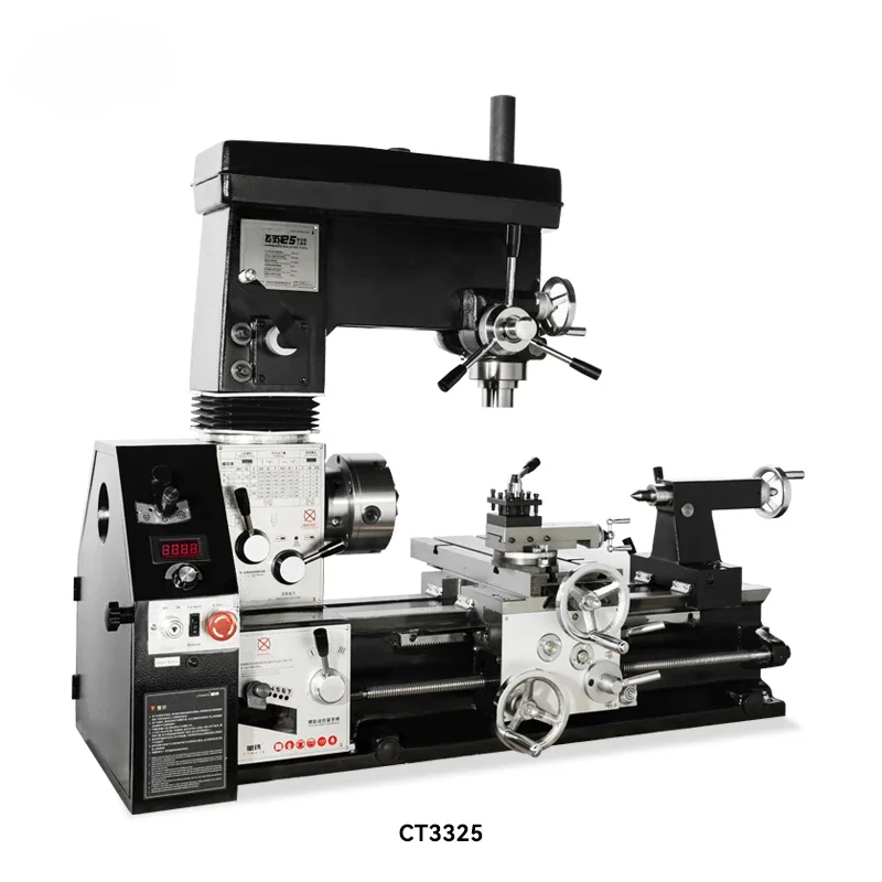 CT3325 Multifunctional Turning and Milling Compound Machine Tool Turning Drilling and Milling Machine Common Lathe