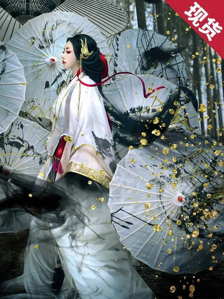 

Game Onmyoji Matsuyoi Ubume Cosplay Costume Fancy Kimono Halloween Dress Cosplay ONSEN Made Suit For Female