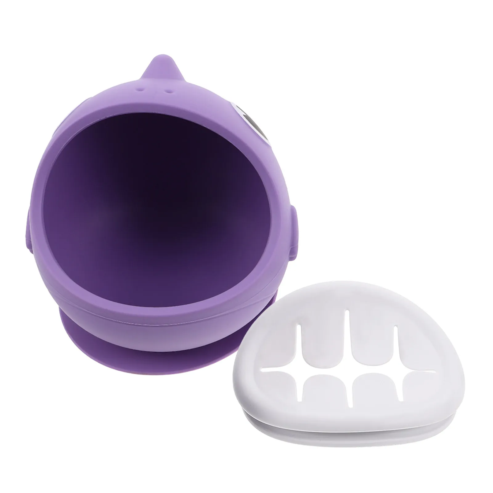 

Silicone Dinosaur Snack Bowl for Kids Suction Bottom Toddler Feeding Bowl Complementary Food Tableware Bright Color Cartoon