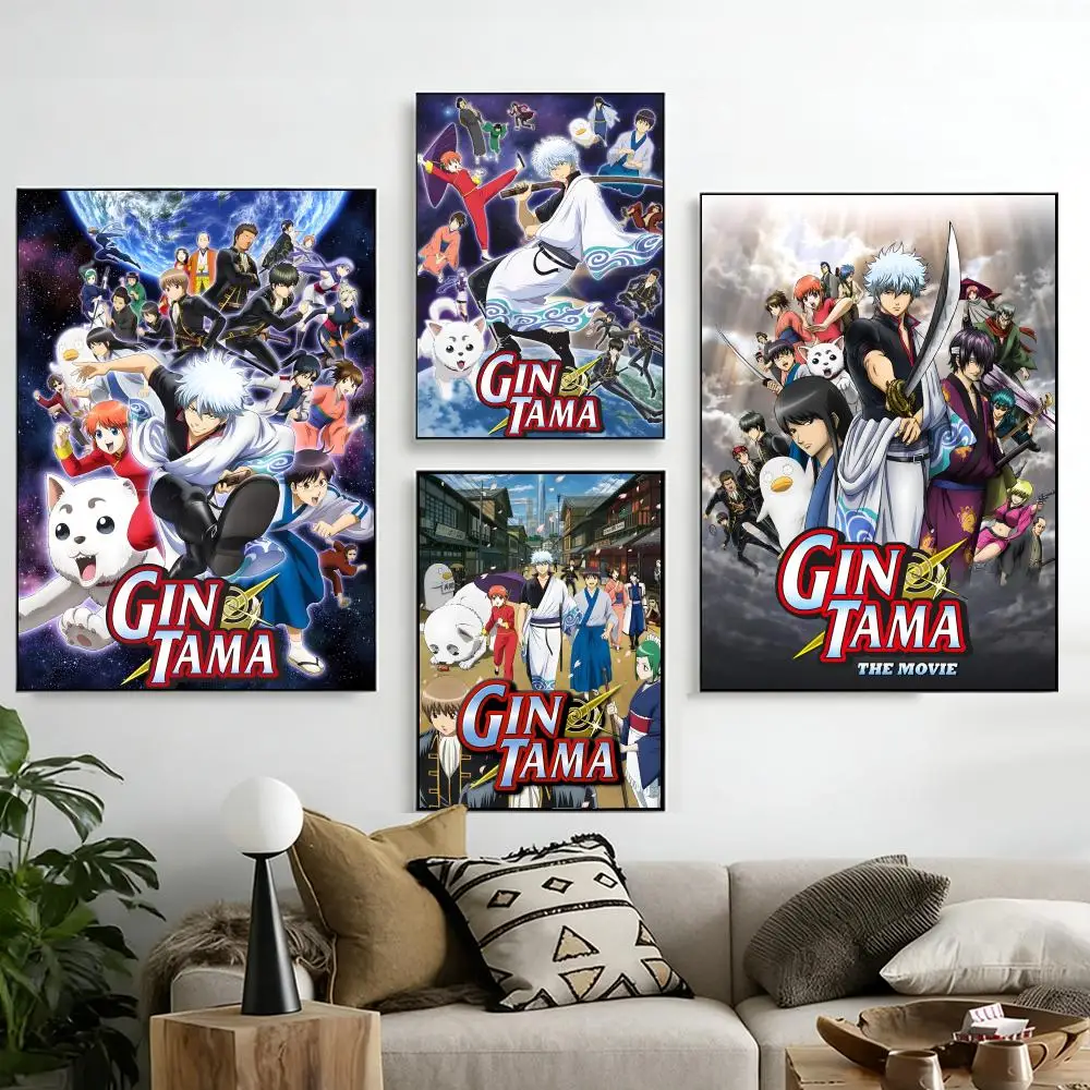 Anime Gintama Poster Poster decorative paintings, wall hangings for study living room, personalized home