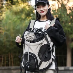 Portable Cat Backpack Carrier Small Dog Carrier Puppy Kitten Travel Chest Sling Bag Breathable Cat Transport Cage Dog Bags