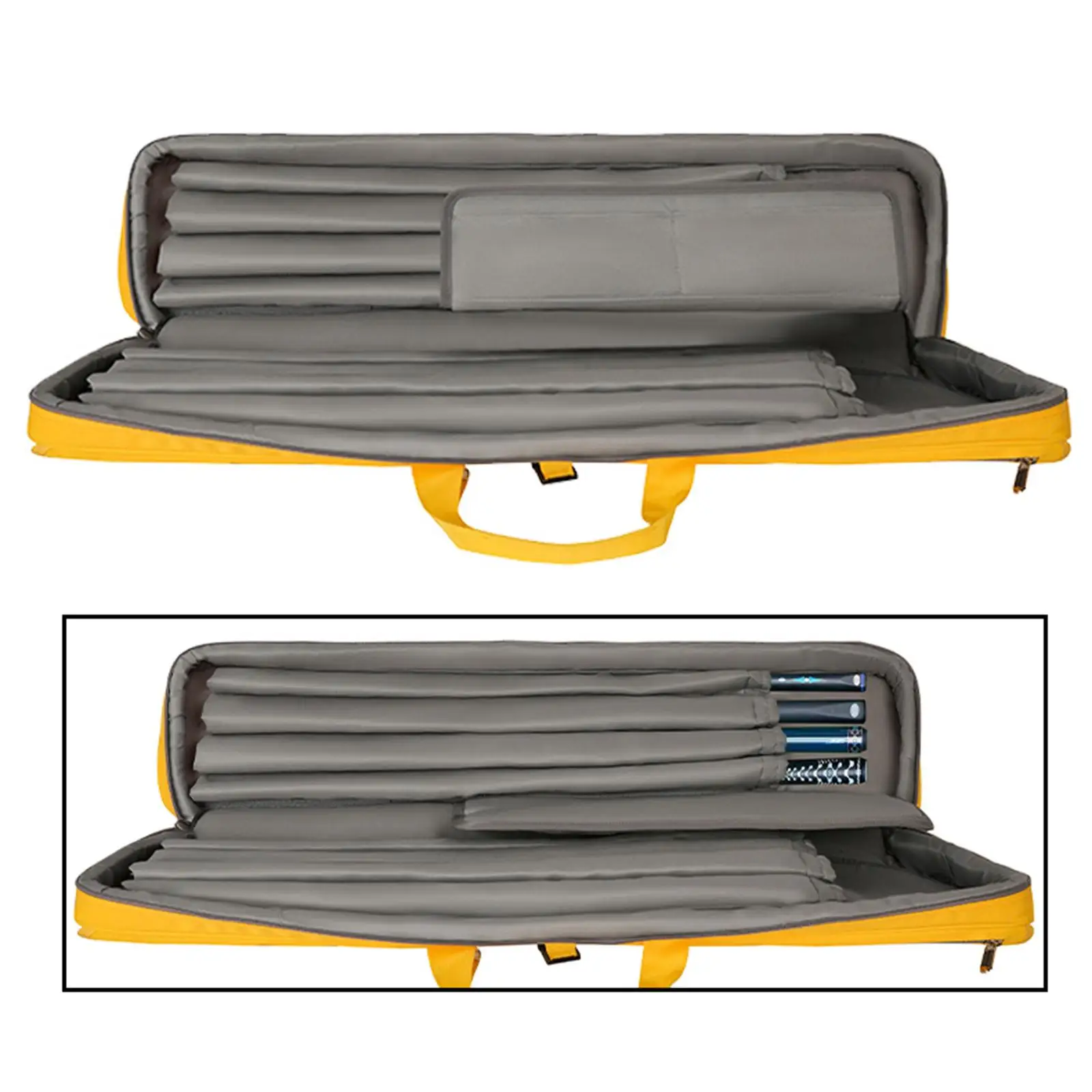 

Pool Billiard Cue Bag Dustproof Stylish Organizer with Shoulder Strap Carrying Case Holder Billiard Accessories