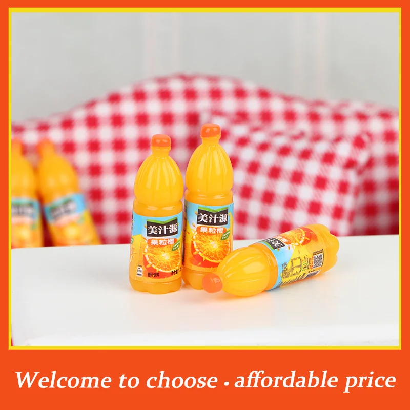 

[New]5pcs high quality 1:12 Dollhouse Miniature Fruit Drinks Model Kitchen Food Accessories Toys