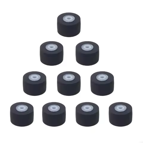 10pcs Belt Pulley Rubber Pressure Recorders Cassette Deck Pinch Roller Tape Player Pulley Wheel 10mm