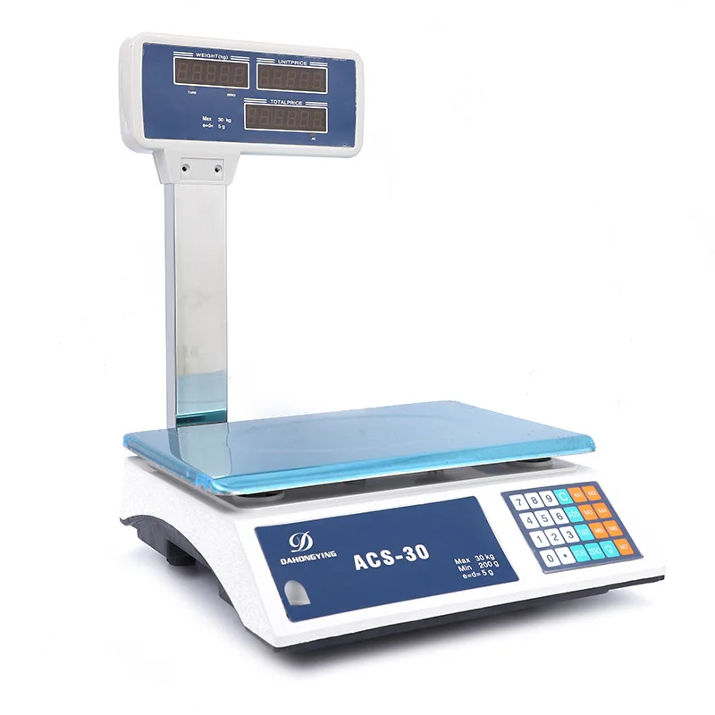 30kg Electronic Computing Price Scale with Arm Digital Commercial Scale For Home Store Supermarket Weighting /Pricice Computing