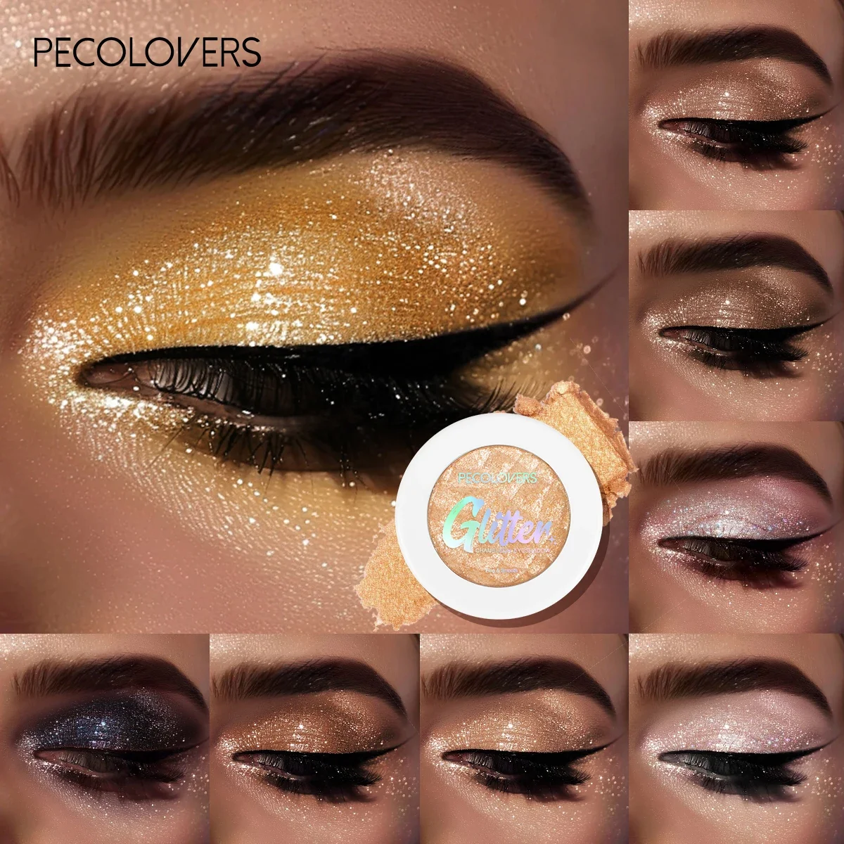 10-kolorowa brokatowa paleta cieni do powiek Perłowa paleta cieni do powiek Urocza paleta cieni do powiek Błyszcząca paleta cieni do powiek