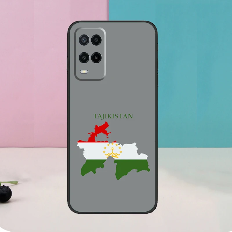 Tajikistan Flag For OPPO A78 A98 A58 A16 A76 A96 A5 A9 A53 A17 A57 A77 A15 A52 A72 A93 A74 A94 A54S Case