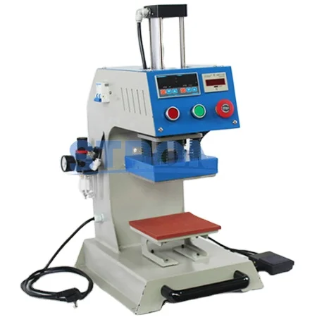 Small Automatic Pneumatic Hot Stamping Printing Machine Heat Transfer Rhinestone Setting Machine for T Shirt Garment