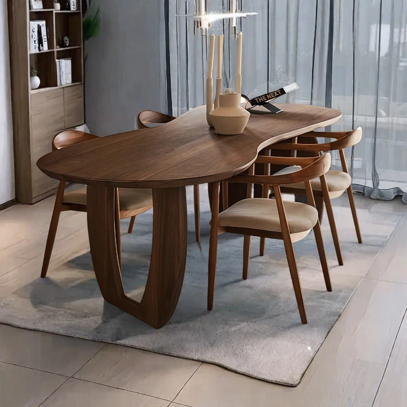 

Обеденный стол со стульями, деревянный современный набор, кухонный ресторан и семейные встречи Tavolo Allungabile Pranzo, мебель для дома