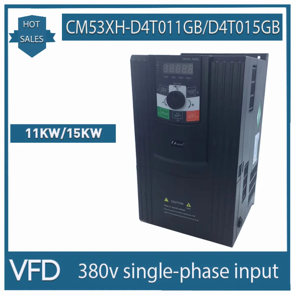 VFD Inverter 11KW/15KW 380V 3-Phase Input | CNC Spindle Motor Speed Controller CM53XH-D4T011GB/D4T015GB Controller