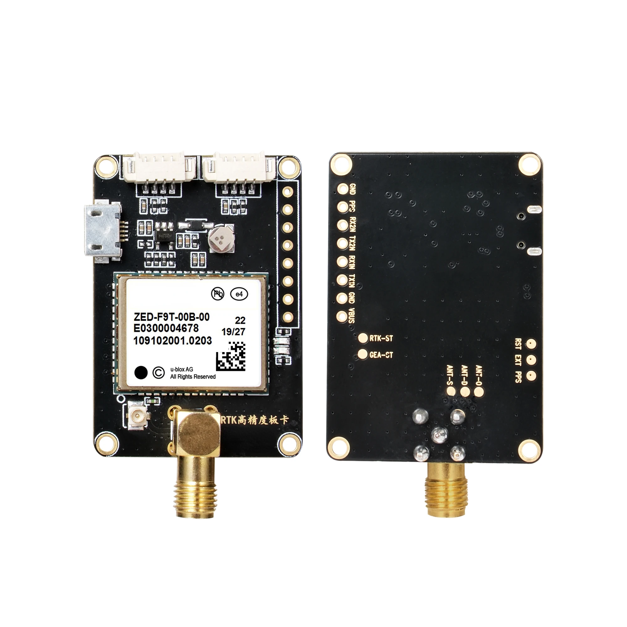 High Precision ZED-F9P F9T RTK  Receiver Board