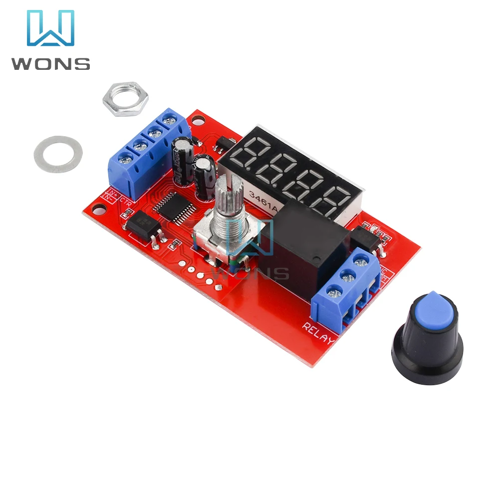 DC 5V 12V 24V Adjustable Time Delay Relay Module LED Digital Timing Relay 32 Modes Timer Delay Trigger Timer Control Switch