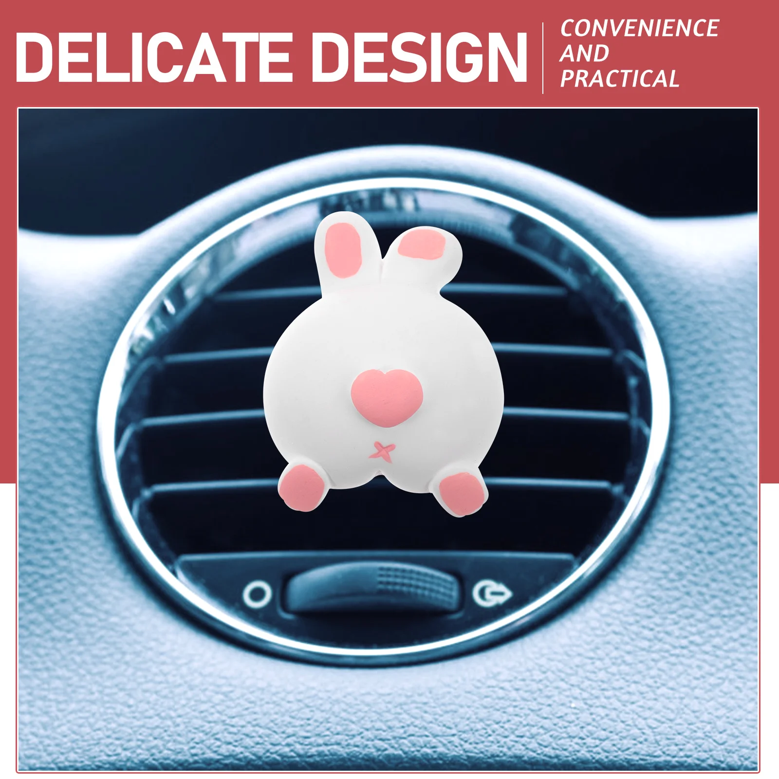 

Squishy Bear Abs Clips Car Vent Diffuser Essential Oil Air Freshener Aromatherapy Clip nament Animal Butt Car Accessories