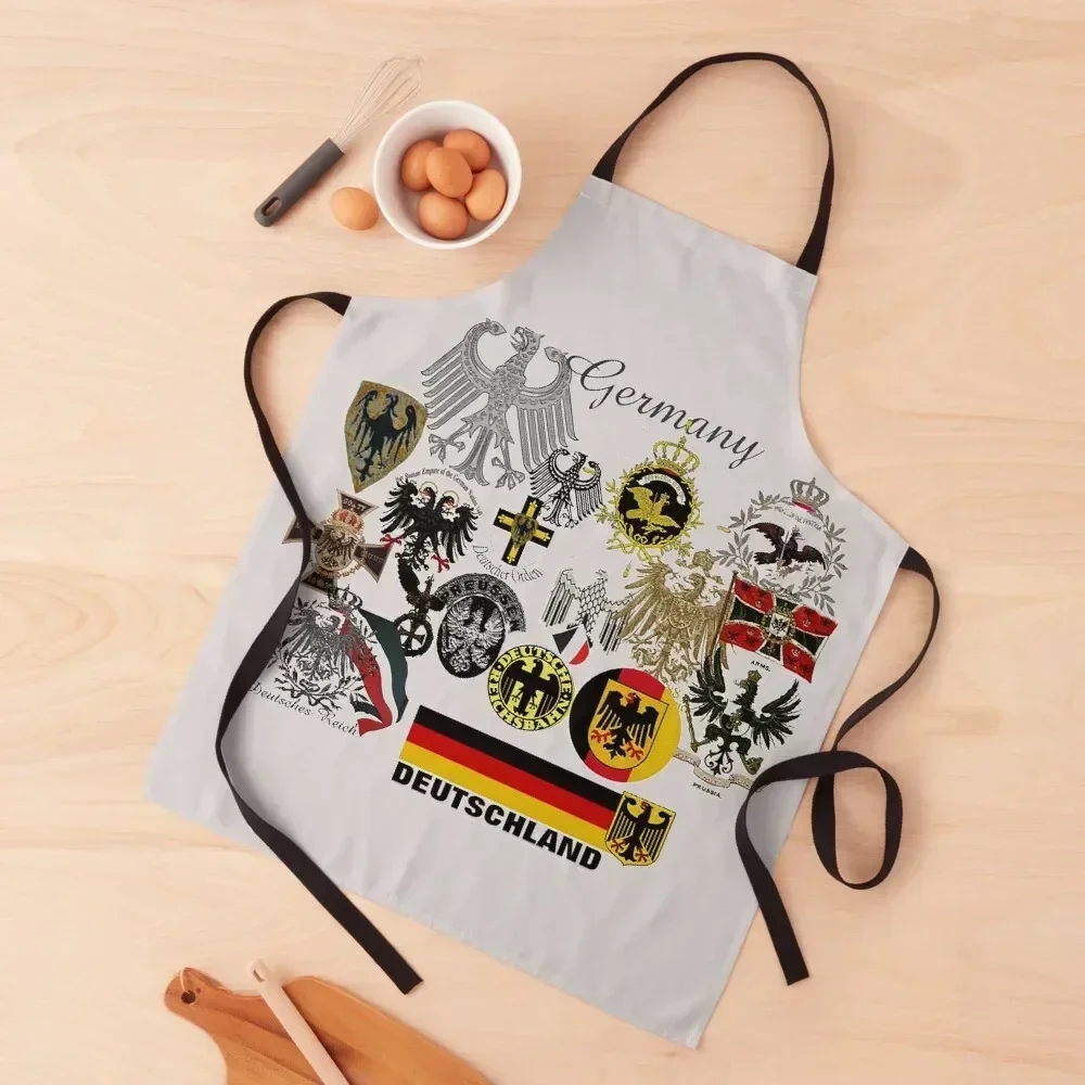 

German Eagles through the Ages..from 800 to 1949 Apron men kitchen clothes custom women's kitchen Salon Apron