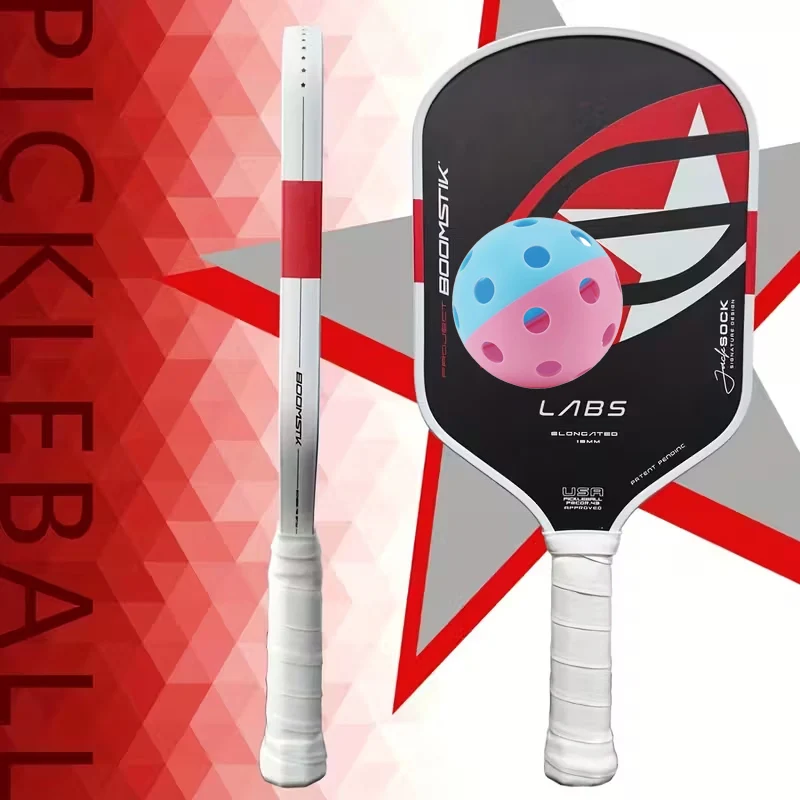 

Boomstik Core Pickleball Paddle EVA Power Surrounding Foam Sweet Dessert Balanced MOI Training System Raw Carbon Fiber Epp