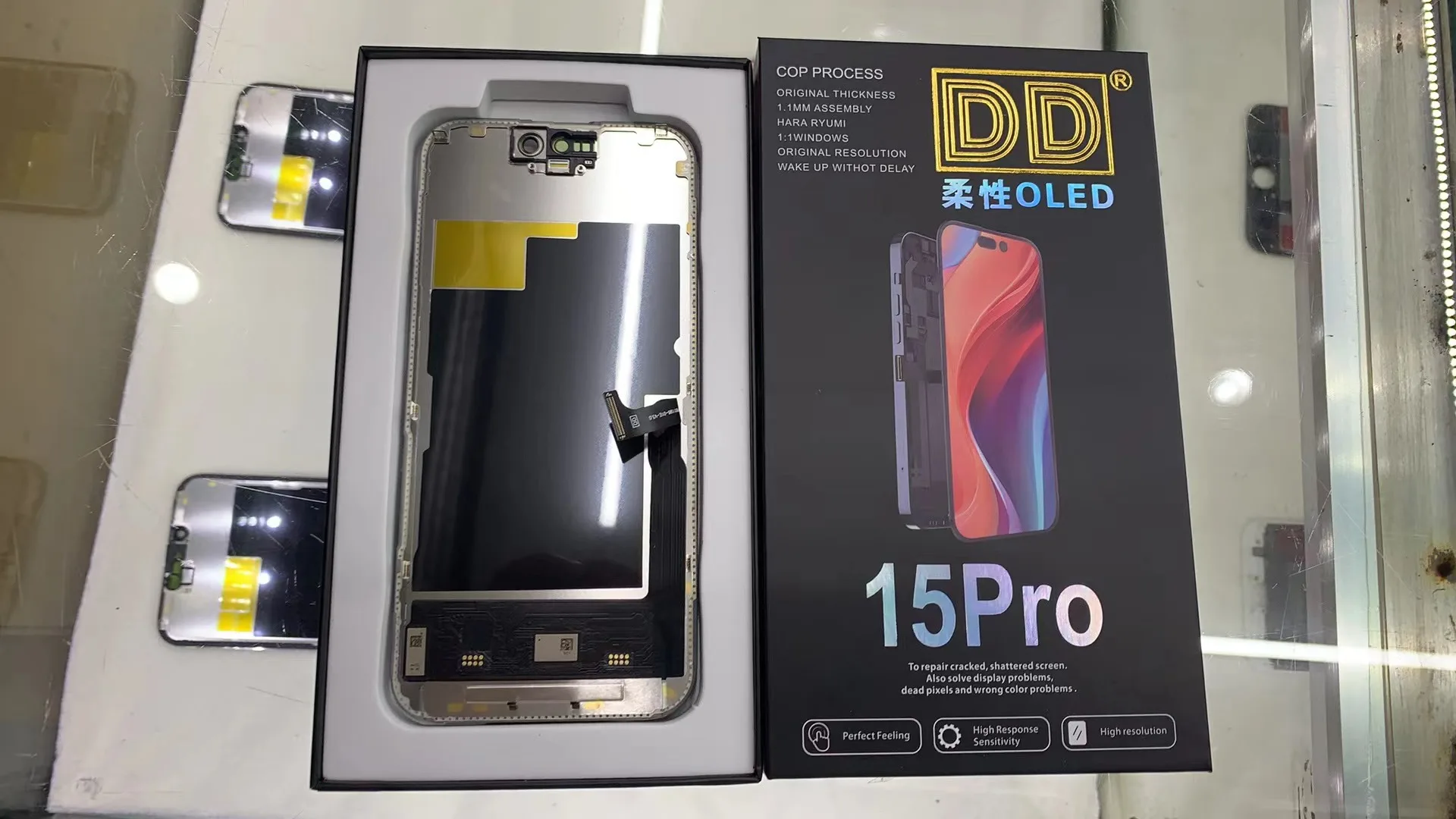 NO IC Wyświetlacz OLED dla iPhone 13 14 15 13Pro 14Pro 15Pro 15Pro Max 13promax 14plus LCD Rozwiązuj problem z niewystarczającym ekranem Pop Up
