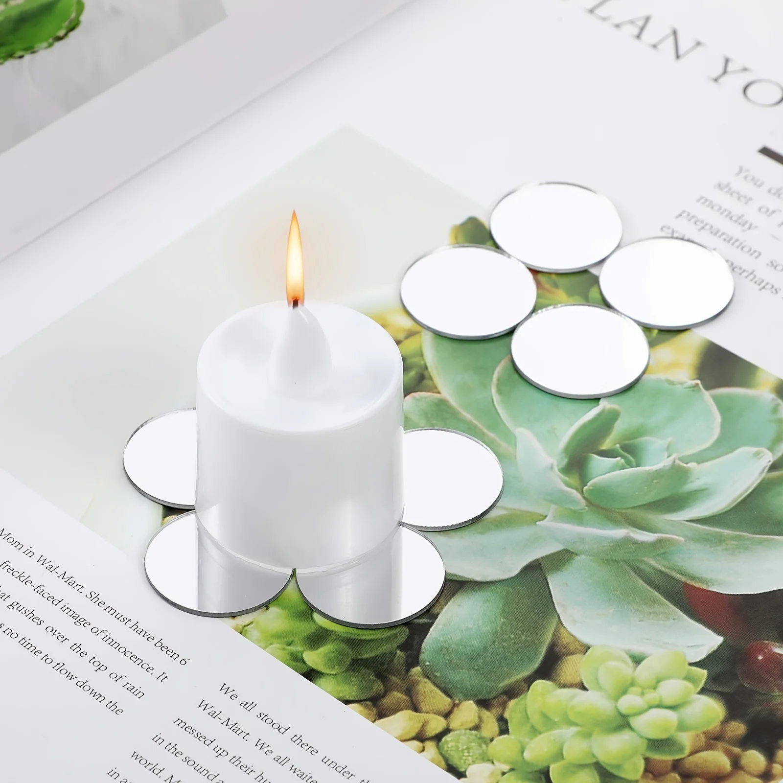 100 قطعة/الوحدة 2 سنتيمتر الاكريليك مرآة الجدار ملصق جولة القلب ثلاثية الأبعاد جدار مرآة ملصق النقاط دائرة DIY بها بنفسك صور مطبوعة للحوائط حفل زفاف ديكور #3