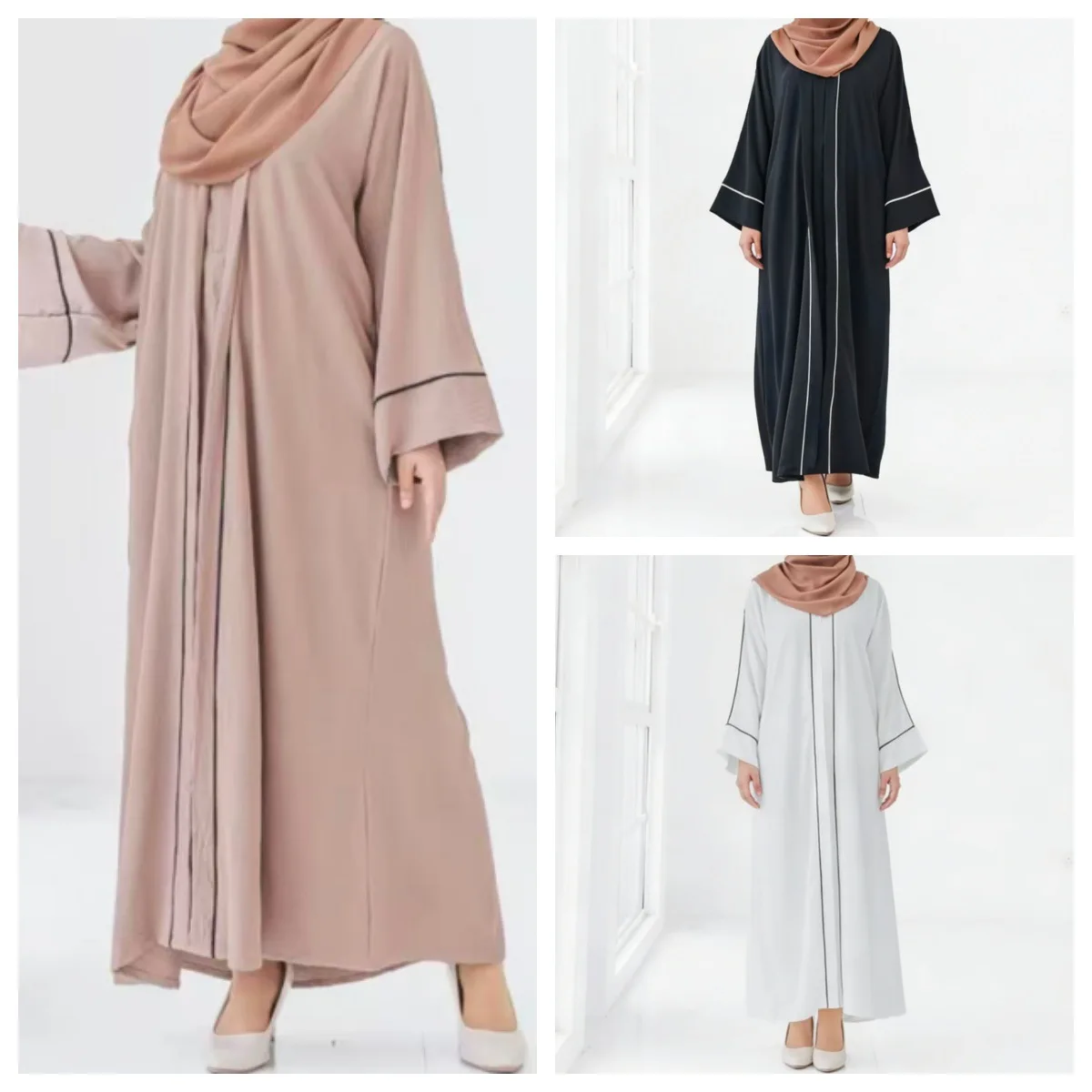 

Dress Abaya Women Eid Muslim Caftan Dresses Morocco Dubai Jalabiya Ramadan Modest Abayas Vestidos Islam Kaftan Arab Long Robe