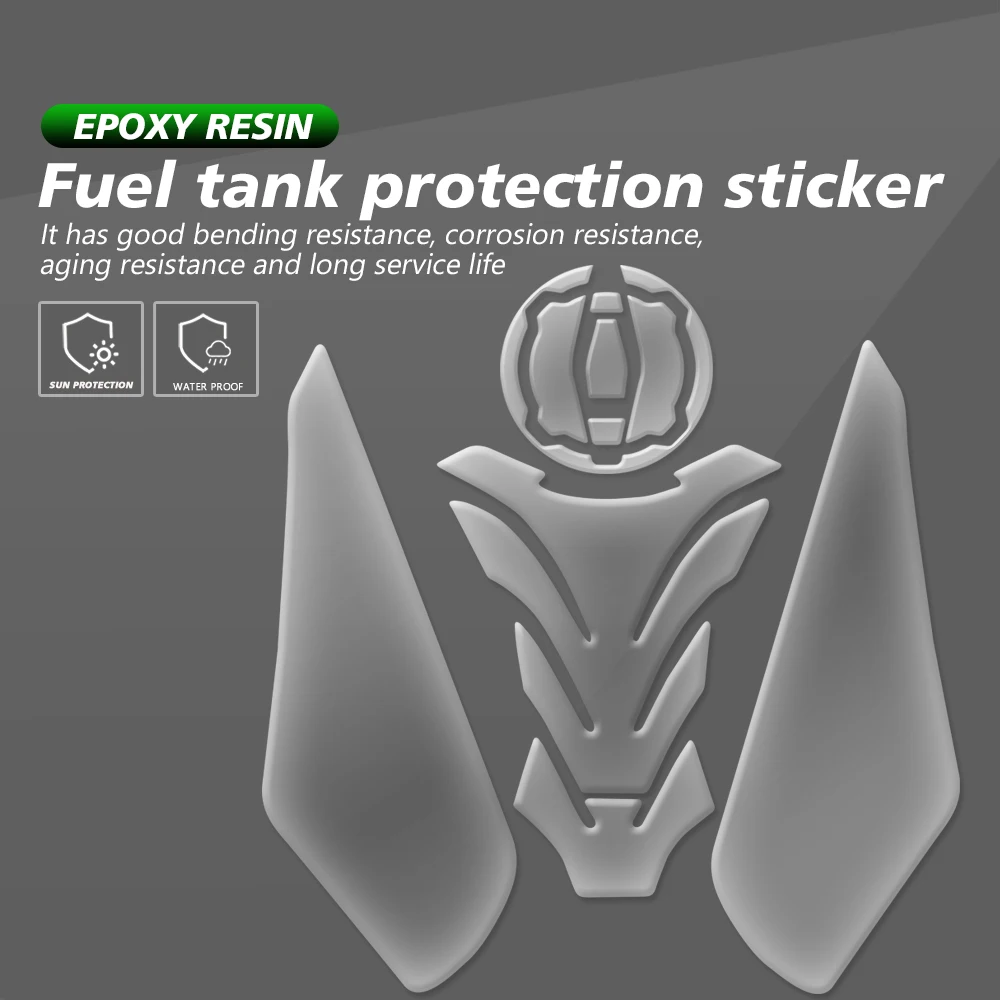 

Fit For KAWASAKI Ninja 500 Ninja500 ES 2024 Z500 Z 500 Motorcycle Fuel Tank Pad Protective Stickers Decals Fish Bone Transparent