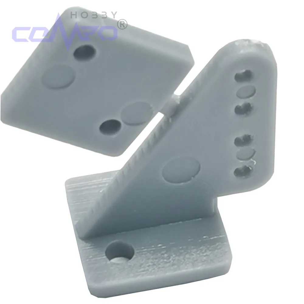 

20pcs Nylon Zip Horns/Pin Horn Without Screws 4Hole RC Airplanes Parts Electric Planes Foam Model Replacement Accessoriess