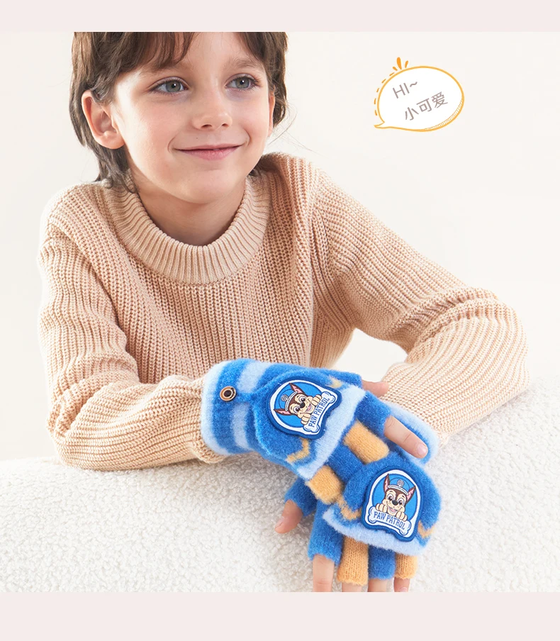 Echte Paw Patrol Winter KINDER Handschuh Chase Marshall Skye Everest Rubble Zuma Rocky Ryder Kinder Fäustlinge Weihnachtsgeschenk 2-6T – Detail 6