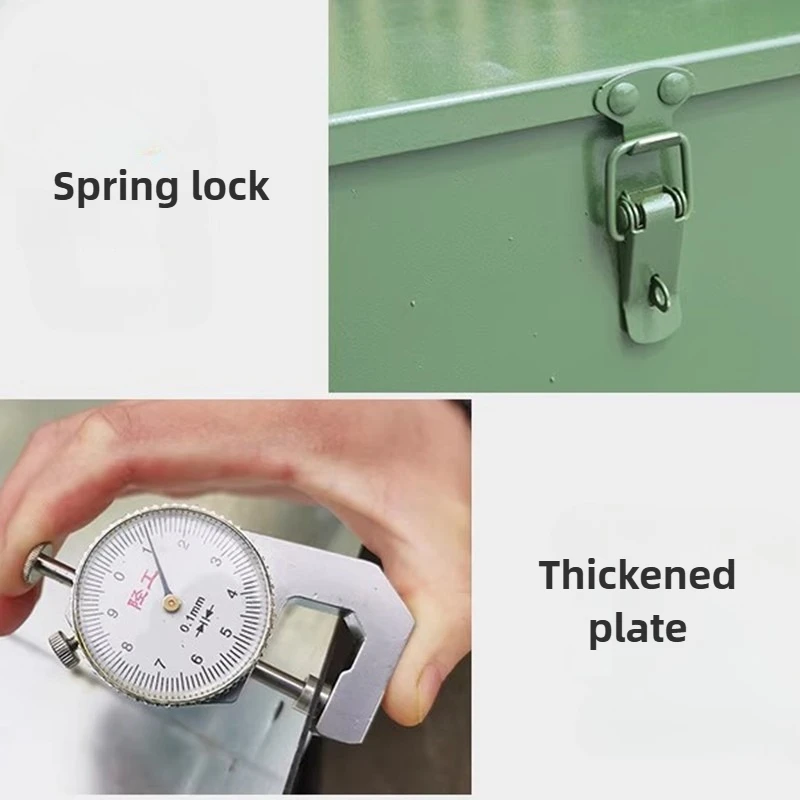 Hardware Toolbox Household Multifunctional Storage Case Car Portable Electrician Stainless Steel Tools Organizer Turnover Box