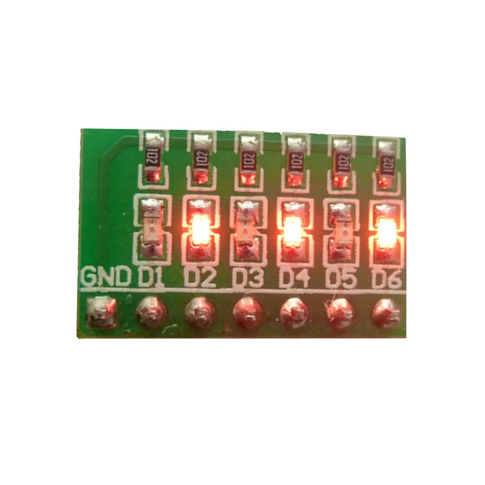 3-12V 6 Bits Red Digital LED Module Display Indicator Board for Arduiuo Marquees Water lights Breadboard PCB UNO MEGA2560