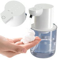 400ml Touchless Soap Dispenser 4 Gears Infrared Sensor Foaming Soap Dispenser IPX5 Waterproof Auto Induction Foaming Hand Washer