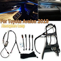 PMFC Ice Blue/64 Colors Water Cup Holder Lamp 4Door Instrument Panel Atmosphere Lamp Decorative Light For Toyota Avalon 2019