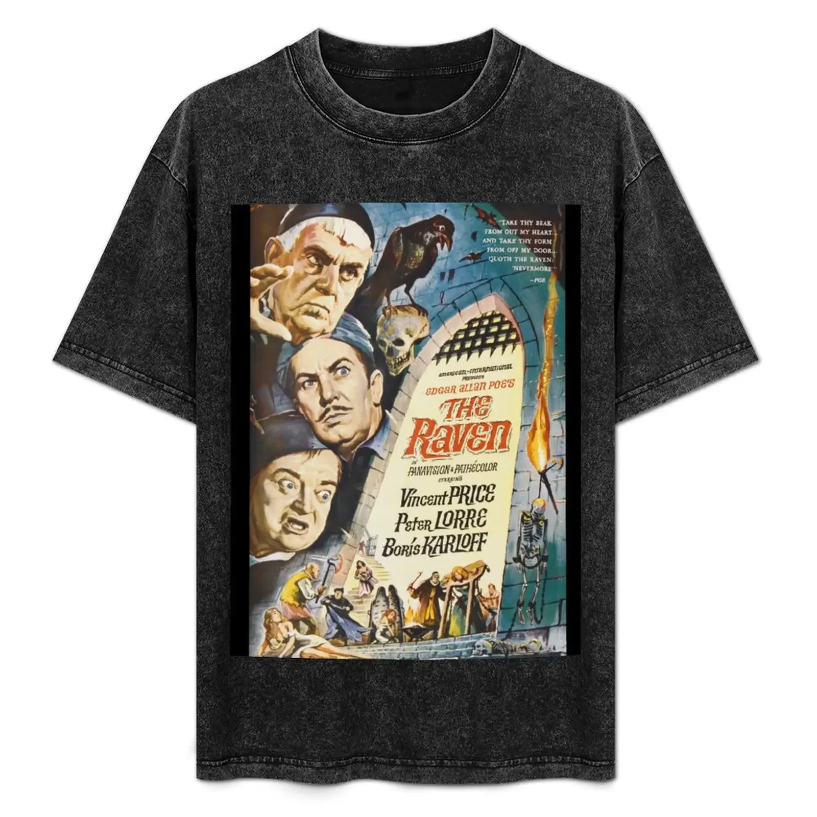 

The Raven - Vincent Price, Boris Karloff, Peter Lorre. T-Shirt sweat Man t-shirt mens fashion