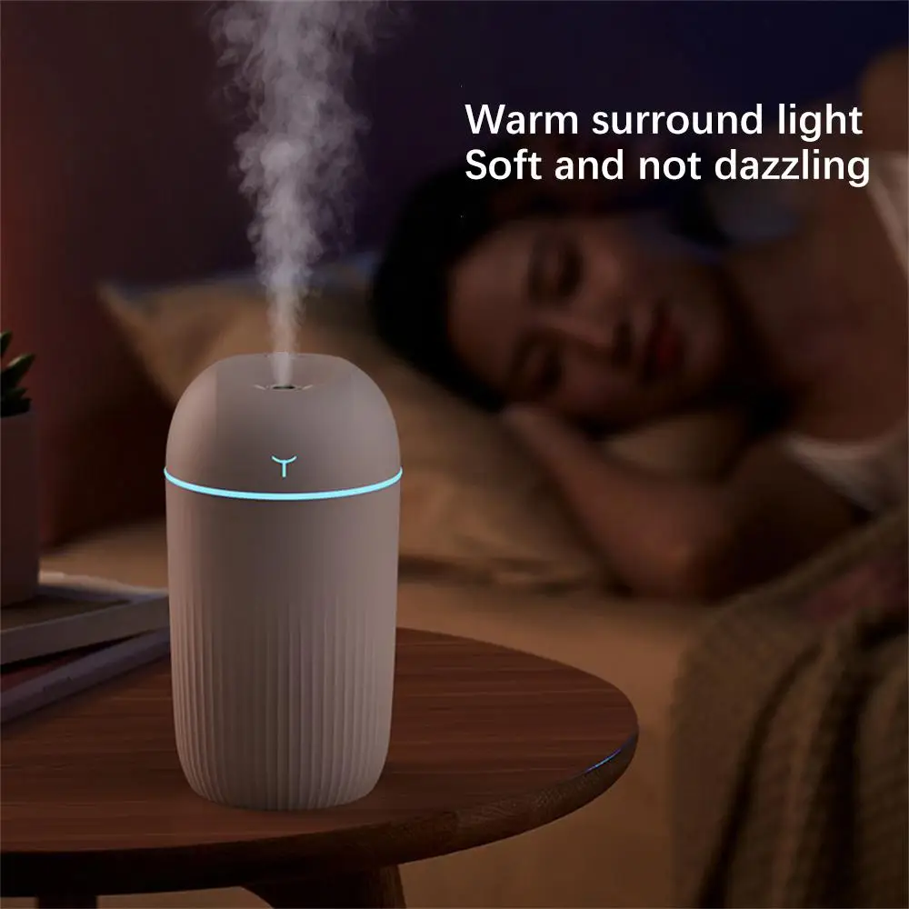 1~5PCS Mini Air Humidifier Essential Oil Diffuser For Home Car Ultrasonic Mute Mist Maker Diffuser with LED Color Lamp